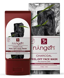 Charcoal Peel Off Face Mask Goodness of Plum Green Tea Coffee Extracts Removes Dirt Toxins and Impurities - 100 gm