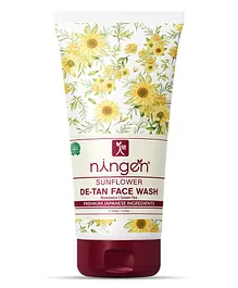 Ningen Sunflower De tan Face Wash Rosemary and Green Tea Extract Removes Dirt and Excessive Tan 120g