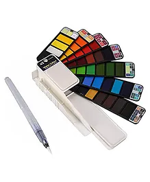 SYGA Watercolor Paint Set Foldable Solid Watercolor Painting Kit - 42 Colours
