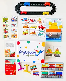 Pathfinders Early Learner Transport Big Box 6 Activities 1 Story Book - Multicolour