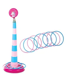 IToys Unicorn Theme Ring Toss Game - Pink Blue