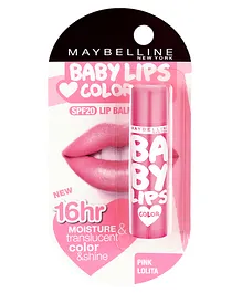 Maybelline New York Baby Lips Lip Balm Pink Lolita - 4 gm