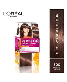 Loreal Paris Casting Creme Gloss Hair Colour 500 Medium Brown - 87.5 gm 