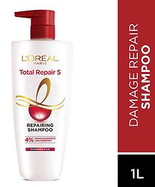 Loreal Paris Total Repair 5 Repairing Shampoo With Keratin XS - 1 Litre