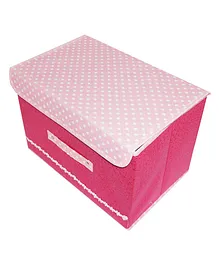 Muren Multipurpose Toy Organizer Storage Box With Lid - Pink
