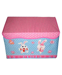 Muren Toy Organizer Storage box for kid with Top Lid - PInk Blue