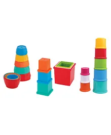 Giggles Stack N Tumble Toy Multicolor- 21 Pieces