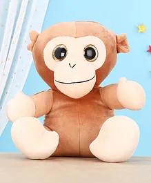 Mirada Monkey Soft Toy Brown- Height 25 cm