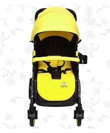 Tiffy & Toffee Light Travel Baby Stroller with Safety Harness - Yellow