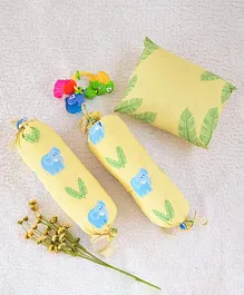 Little By Little Jungle Love Organic Baby Cotton Pillow & Bolster - Yellow