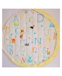 Little By Little ABCD Organic Baby Storage cum Playmat - Yellow