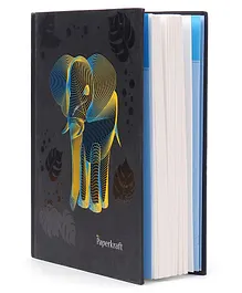 Paperkraft Elephant Print Single Line Notebook - 192 Pages 