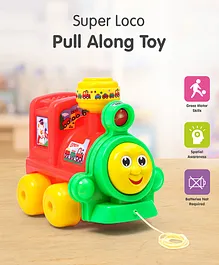 Super Loco Train Pull Along Toy - Multicolour