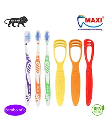 MAXI Mommy & Baby Oral Care Combo Pack of 6 - Multicolor