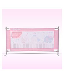 Baybee Portable & Height Adjustable Safeguard Bed Rail - Pink