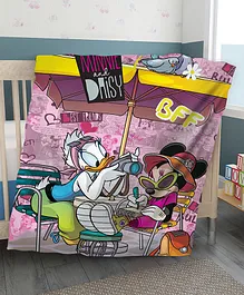 Sassoon Minnie Cartoon Printed Warm Blanket for Baby - Multicolor