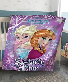 Sassoon Frozen Cartoon Printed Warm Blanket for Baby - Multicolor