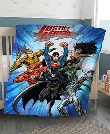 Sassoon Warm Blanket Justice League Cartoon Print - Multicolor 