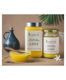 Praakritik A2 Bilona Gir Cow Ghee Vedic Churned - 500 ml