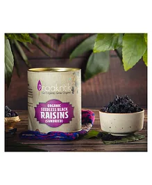 Praakritik Organic Black Raisins - 200 gm