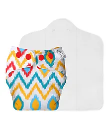 SuperBottoms UNO Cloth Diaper Ikat Chevron - Multicolour