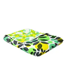 Divine Casa Microfiber 120 GSM Reversible Floral Printed Single Bed AC Dohar -  Green