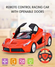 Remote Control Racing Car with Openable Doors - Red