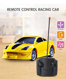 Remote Control Racing Battery Operated Car - Yellow