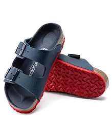 Birkenstock Solid Arizona Slide Sandals - Blue