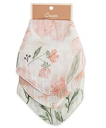 Crane Baby Parker Collection 100% Cotton Bandana Bib Pack Of 3 - Pink