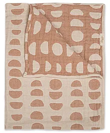 Crane Baby Jacquard Blanket Copper Moon Phase - Brown 