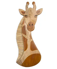 Crane Baby Giraffe Wall Decor - Brown