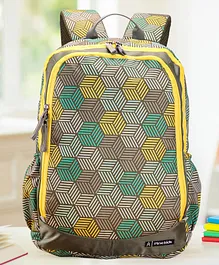 Pine Kids School Backpack Cubes Print Multicolor - 18 Inches