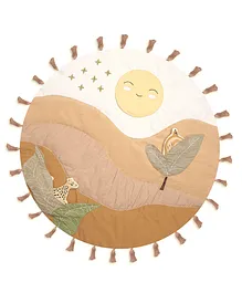 Crane Baby Desert Sunset Themed Activity Mat - Orange White