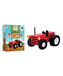 Jumboo 3D DIY Art And Craft Set Pull Back Tractor Toy - Multi Color