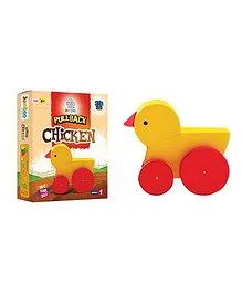 Jumboo 3D DIY Art And Craft Set Pull Back Chicken Toy - Multi Color