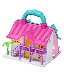 Fiddlerz Loving Family Dollhouse Toy - Pink
