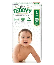 Teddyy Easy Baby Pant Style Diaper  Large Size - 42 Pieces