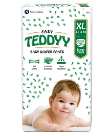 Teddyy Easy Baby Pant Style Diaper - Extra Large- 34 Pieces
