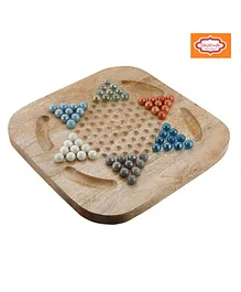 ShrijiCrafts Chinese Checkers Game - Multicolour
