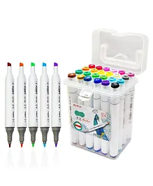 FunBlast Colored Double Tip Markers Multicolor - 24 Markers