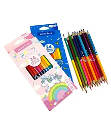 FunBlast Double Sided Color Pencils Set of 24 - Multicolor
