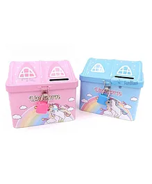 FunBlast Unicorn Coin Box Pack Of 2 - Pink