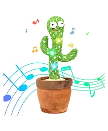 FunBlast Singing Talking Recording Dancing Cactus Toy - Green Brown