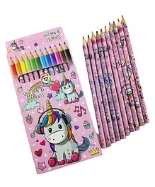 FunBlast Unicorn Colour Pencils Pack of 24 - Multicolour  