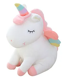 FunBlast Super Soft Plush Unicorn Stuffed Toy Pink - Length 25 cm