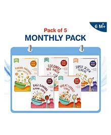 EverMaa Monthly Pack Cereal Pack of 6 - 200 gm Each