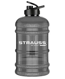 Strauss Gallon Shaker Water Bottle With Mixer Black - 1.5 Litres 