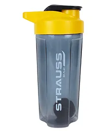 Strauss Energy Shaker Bottle Yellow Grey - 500 ml