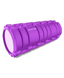 Strauss Deep Tissue Massage Foam Roller Purple - Length 45 cm